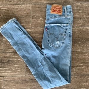 Levi’s Mile High Super Skinny Light Wash Jeans Size 24